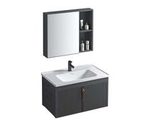 Rea Astor conjunto de muebles de baño 59x46x39.5 cm suspendido, para lavabo gris REA-M0004