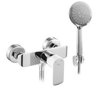 Rea Bloom grifo para ducha a pared cromo-blanco REA-B3000