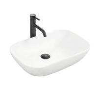 Rea Claudia Lavabo sobre Encimera de Baño Blanco 510 x 340 x 130 mm Cerámica (Blanco)