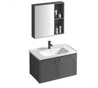 Rea Denver conjunto de muebles de baño 60x48x cm suspendido, para lavabo grafito REA-M0010