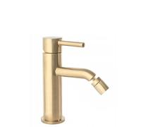 Rea GRIFO DE BIDET LUNGO BRUSH GOLD Mezclador monomando de latón para WC WC Baño (oro)