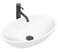 Rea Lavabo sobre encimera Pamela blanco Lavabo de cerámica 53x33 cm