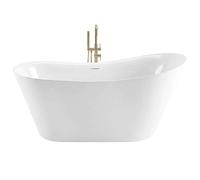 Rea Lusso bañera exenta 170.5x74 cm oval blanco REA-W0504