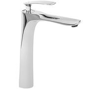 Rea ORBIT GRIFO DE LAVABO ALTO CROMADO Mezclador de baño de latón Grifo monomando de lavado a mano ajustable en frío y caliente (cromado)