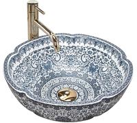 Rea Vivien lavabo 42.5x42.5 cm circular sobre encimera REA-U5666