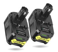 REACELL 2X 5.0Ah Lithium P108 Batería Compatible para Ryobi 18V Herramienta