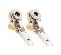 ReachMall 2 conectores de válvula de neumático 1/4 NPT adaptador de inflador de aire para manguera de compresor, boquilla de bloqueo seguro para vehículos pesados