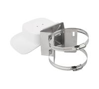 ReachMall Soporte de esquina de metal para eufy SoloCam S340, ABS resistente a la intemperie y soporte de cámara de metal con cubierta protectora para uso en interiores y exteriores, color blanco