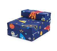 Ready Steady Bed Colchon Plegable para Niños | Silla Plegable Individual para Niños | Ideal para Sala de Estar Dormitorio Sala de Juegos | Puff Cama Plegable - Ligero y Cómodo (Space Boy)
