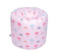 Ready Steady Bed Puff Infantil | Cómodo para Niños en Interiores y Exteriores | Resistente al Agua | Diseño Ergonómico | Con Relleno Incluido (Arcoíris)