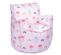 Ready Steady Bed Sillón para niños | Muebles cómodos para niños | Sillón Suave para Sala de Juegos con Asiento Seguro para niños | Puf de diseño ergonómico (Arcoíris)