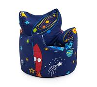 Ready Steady Bed Sillón Wildwood para Niños Pequeños | Muebles Cómodos para Niños | Sofá Suave De Sala De Juegos para Niños | Sillón Tipo Puff Pera Diseñada Ergonómicamente (Space Boy)