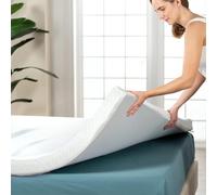 REAL CONFORT Topper Cubrecolchon de Viscogel Viscoelástico | Fabricacion Española | Topper para Colchón Nucleo de Viscogel | 190 x 200cm | Grosor 8CM | Refresca y Alivia Tensiones Musculares