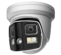 Real HD Cámara de Seguridad IP PoE de Doble Lente 8MP 4K panorámica de 180 Grados, visión Nocturna a Todo Color, H.265, IP66, Compatible con NDAA