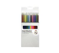 Real Madrid, Lápices de colores, Pinturas, Lapiceros, Manualidades, Actividades Creativas, Multicolor, Producto Oficial