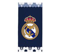 Real Madrid Toalla Playa Oficial 70x140 cm - 100% Microfibra, Secado Rápido, Ligera y Compacta - Toalla Piscina, Viaje y Deporte - Diseño Original Club Fútbol (REB80062)