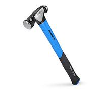 REAL STEEL Martillo de bola de 680.4 g con agarre acolchado antideslizante recubierto de grafito forjado, martillo de pein de bola 0505