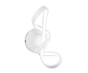 Reality, Aplique, Perugia incl. 1 x LED,SMD,18,0 Watt,4000K,2400 Lm. Plástico, Blanco, Cuerpo: Metal, estera blanca A:22,0cm, A:40,0cm, P:17,0cm Regulable mediante interruptor,4000K
