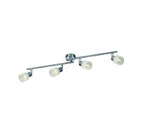 Reality Laval - Barra de foco para interior con 4 luces, G9, LED, 2,5 W, 200 lm, 3000 K, color níquel mate