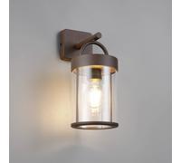 Reality Leuchten Aplique de exterior Almeria, óxido, aluminio, altura 29 cm, IP44