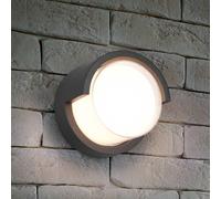 Reality Leuchten Aplique LED de exterior Puno, IP54, redondo