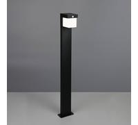 Reality Leuchten Bolardo luminoso solar Colombo, negro mate, metal, altura 100 cm