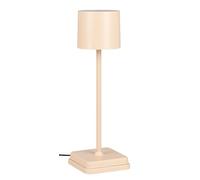 Reality Leuchten Fernandez R54096166 - Lámpara LED de mesa (batería exterior, metal y plástico, incluye base de carga LED de 1,5 W), color arena