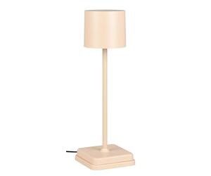 Reality Leuchten Fernandez R54096166 - Lámpara LED de mesa (batería exterior, metal y plástico, incluye base de carga LED de 1,5 W), color arena