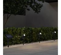Reality Leuchten Foco solar Obidos, negro mate, aluminio, 3 unidades