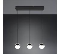Reality Leuchten Lámpara colgante LED Senta, cromada, longitud 62 cm, 4000 K, 3 luces.