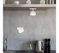 Reality Leuchten Lámpara de mesa LED recargable Maxima, blanca, altura 41 cm, plástico