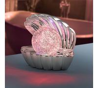 Reality Leuchten lámpara de mesa LED Shelly, color cromado, plástico, 18 cm, RGB