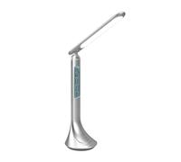 Reality Leuchten Patty R52311187 - Lámpara LED de escritorio (plástico, incluye LED de 4 W, batería, USB-C, despertador, fecha e indicador de temperatura