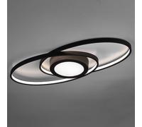 Reality Leuchten Plafón Galaxy LED, atenuable, antracita