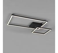 Reality Leuchten Plafón LED Padella giratorio 4.000K negro