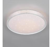 Reality Leuchten Plafón LED Varda, blanco, Ø 39 cm, control remoto