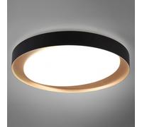 Reality Leuchten Plafón LED Zeta tunable white, negro/oro