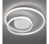 Reality Leuchten Plafón LED Zibal, atenuable, blanco