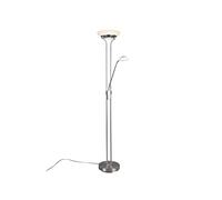 Reality Leuchten R40073507 Orson - Lámpara LED de pie (27 W + 4,5 W, regulador de intensidad)