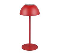 Reality Leuchten Ricardo R54106110 - Lámpara LED de mesa para exteriores (incluye 4 luces LED de 1,7 W, 4 enchufes), color rojo
