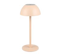 Reality Leuchten Ricardo R54106166 - Lámpara LED de mesa para exteriores (incluye 4 luces LED de 1,7 W, 4 enchufes), color arena