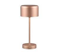 Reality Leuchten RL LED Lámpara de mesa inalámbrica Jeff R59151165, Metal Coffee, incl. LED de 1,5 vatios, 4x Touch