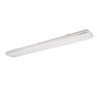 Reality Leuchten RL LED Lámpara de Techo Blanca R64141401, plástico blanco mate/cromado, incl. LED de 46 vatios, regulador de intensidad