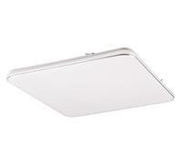 Reality Leuchten RL LED Lámpara de Techo Blanca R64144201, plástico blanco mate/cromado, incl. LED de 46 vatios, regulador de intensidad