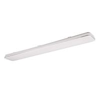 Reality Leuchten RL LED Lámpara de Techo Blanca R64144401, plástico blanco mate/cromado, incl. LED de 46 vatios, regulador de intensidad