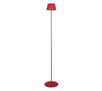 Reality Leuchten Suarez R47706110 - Lámpara LED de pie para exteriores (incluye 4 luces LED de 1,5 W, 4 toques), color rojo