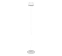 Reality Leuchten Lámpara de pie LED recargable Suarez, blanca, altura 123 cm, metal