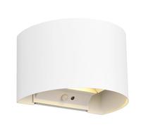 Reality Leuchten Aplique para exterior recargable LED Talent, blanco, anchura 16 cm, sensor