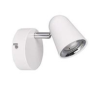 Reality Leuchten Toulouse R82121131 - Foco LED de pared (plástico, 3,5 W, incluye luz LED de 3,5 W), color blanco mate