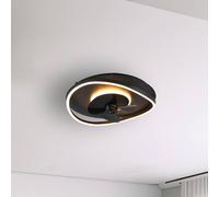 Reality Leuchten Ventilador LED Sortland, CC, silencioso, 50 cm, CCT, control remoto